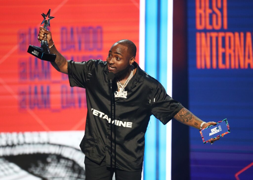 Davido wins best International Act award at 2018 BET Awards